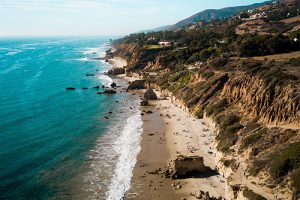 View of Malibu coastline