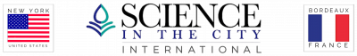 Science in the City Primary Logo Dark with Flags